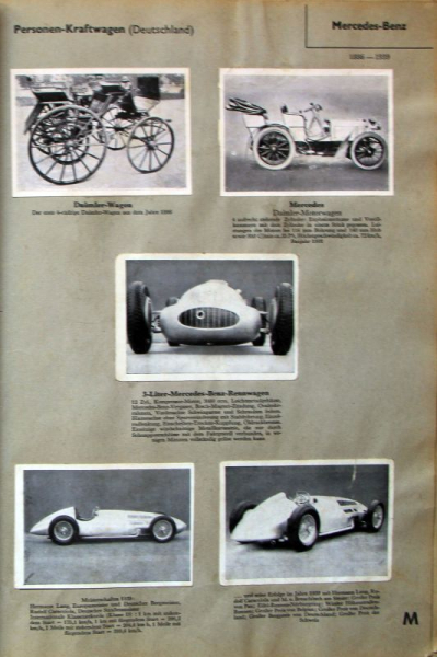 Wistue "Das Kraftfahrzeug" Automobile-Scrapbook 1954 (9497)